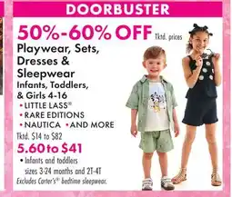 Boscov's Playwear, Sets, Dresses & Sleepwear Infants, Toddlers, & Girls 4-16 offer