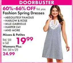 Boscov's Fashion Spring Dresses offer