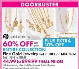 Boscov's ENTIRE COLLECTION Fine Jewelry Set in 10kt. or 14kt Gold offer