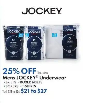 Boscov's Mens JOCKEY Underwear offer