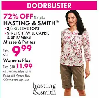 Boscov's HASTING & SMITH offer