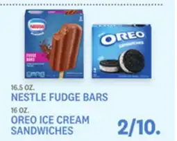 Kings Food Markets 16.5 OZ. NESTLE FUDGE BARS 16 OZ. OREO ICE CREAM SANDWICHES offer