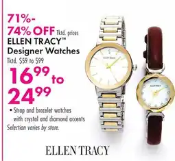 Boscov's ELLEN TRACY Designer Watches offer