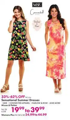 Boscov's Sensational Summer Dresses offer