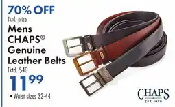 Boscov's Mens CHAPS Genuine Leather Belts offer