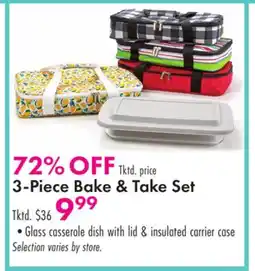 Boscov's 3-Piece Bake & Take Set offer