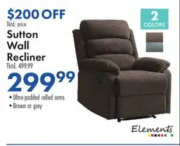 Boscov's Sutton Wall Recliner offer