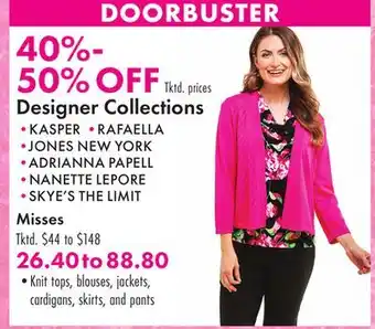 Boscov's Designer Collections offer