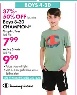 Boscov's Boys 8-20 CHAMPION offer