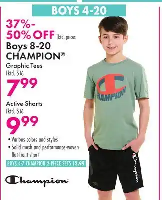 Boscov's Boys 8-20 CHAMPION offer