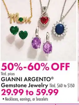 Boscov's GIANNI ARGENTO Gemstone Jewelry offer