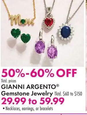 Boscov's GIANNI ARGENTO Gemstone Jewelry offer