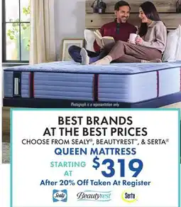 Boscov's QUEEN MATTRESS offer