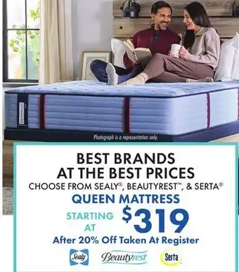 Boscov's QUEEN MATTRESS offer