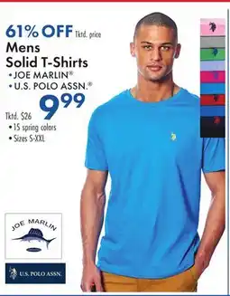 Boscov's Mens Solid T-Shirts offer