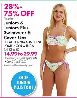 Boscov's Junior & Juniors Plus Swimwear & Cover-Ups offer