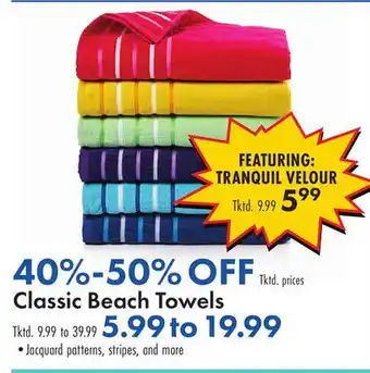 Boscov's Classic Beach Towels offer