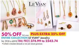Boscov's LE VIAN Jewelry offer