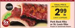 ACME Pork Back Ribs or St. Louis Ribs offer