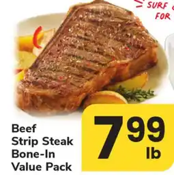 ACME Beef Strip Steak Bone-In Value Pack offer