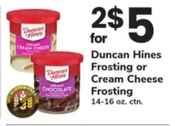 ACME Duncan Hines Frosting or Cream Cheese Frosting offer