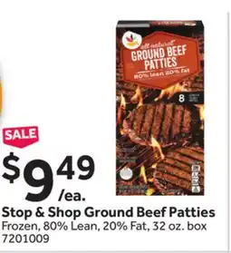 Stop&Shop Stop & Shop Ground Beef Patties offer