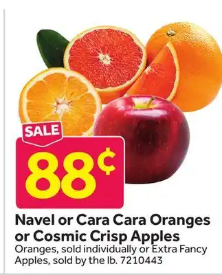 Stop&Shop Navel or Cara Cara Oranges or Cosmic Crisp Apples offer