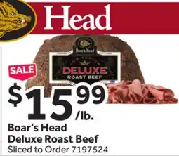 Stop&Shop Boar's Head Deluxe Roast Beef offer
