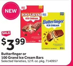 Stop&Shop Butterfinger or 100 Grand Ice Cream Bars offer