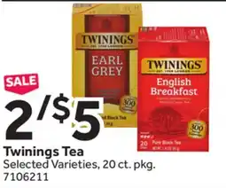 Stop&Shop Twinings Tea offer
