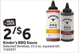 Stop&Shop Kinder's BBQ Sauce offer