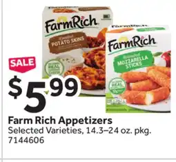 Stop&Shop Farm Rich Appetizers offer