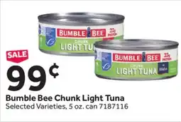 Stop&Shop Bumble Bee Chunk Light Tuna offer