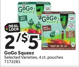 Stop&Shop GoGo Squeez offer