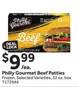 Stop&Shop Philly Gourmet Beef Patties offer