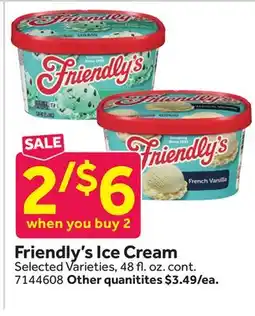 Stop&Shop Friendly's Ice Cream offer