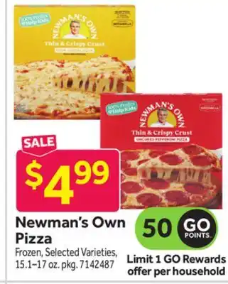 Stop&Shop Newman's Own Pizza offer