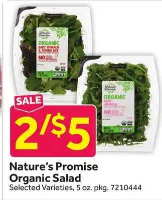 Stop&Shop Nature's Promise Organic Salad offer