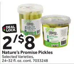 Stop&Shop Nature's Promise Pickles offer