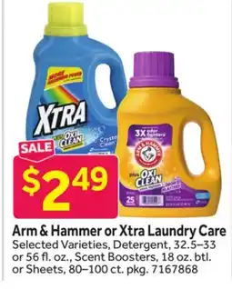 Stop&Shop Arm & Hammer or Xtra Laundry Care offer