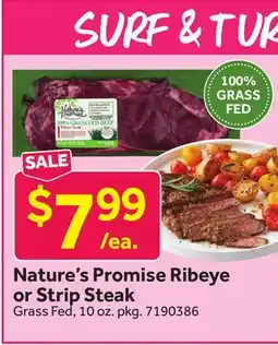 Stop&Shop Nature's Promise Ribeye or Strip Steak offer