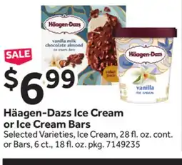 Stop&Shop Häagen-Dazs Ice Cream or Ice Cream Bars offer
