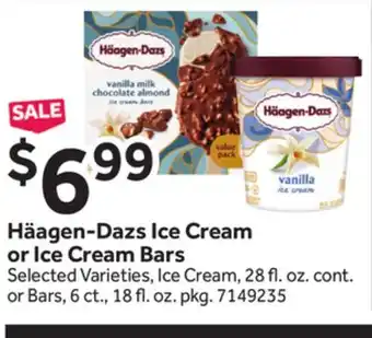 Stop&Shop Häagen-Dazs Ice Cream or Ice Cream Bars offer