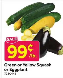 Stop&Shop Green or Yellow Squash or Eggplant offer