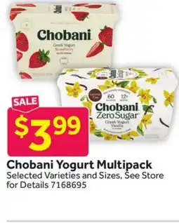 Stop&Shop Chobani Yogurt Multipack offer