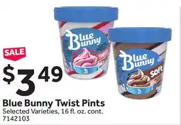 Stop&Shop Blue Bunny Twist Pints offer