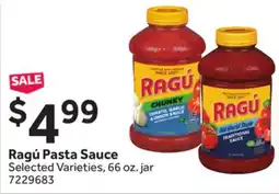 Stop&Shop Ragú Pasta Sauce offer