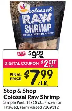 Stop&Shop Stop & Shop Colossal Raw Shrimp offer
