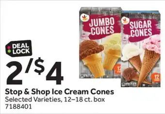 Stop&Shop Stop & Shop Ice Cream Cones offer