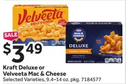 Stop&Shop Kraft Deluxe or Velveeta Mac & Cheese offer